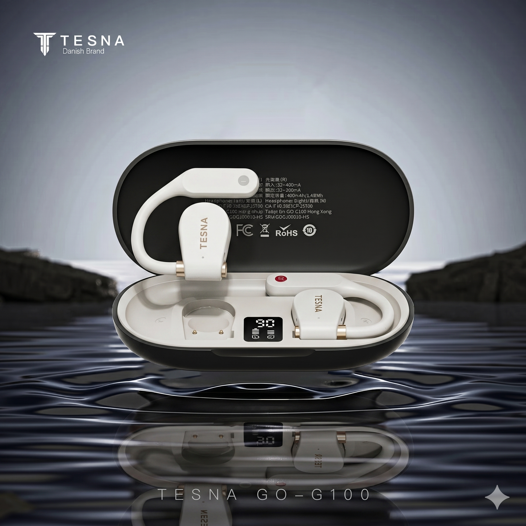 TESNA GOG100 OWS Open Sport Bluetooth Earphones (Chakmi Dual Color)