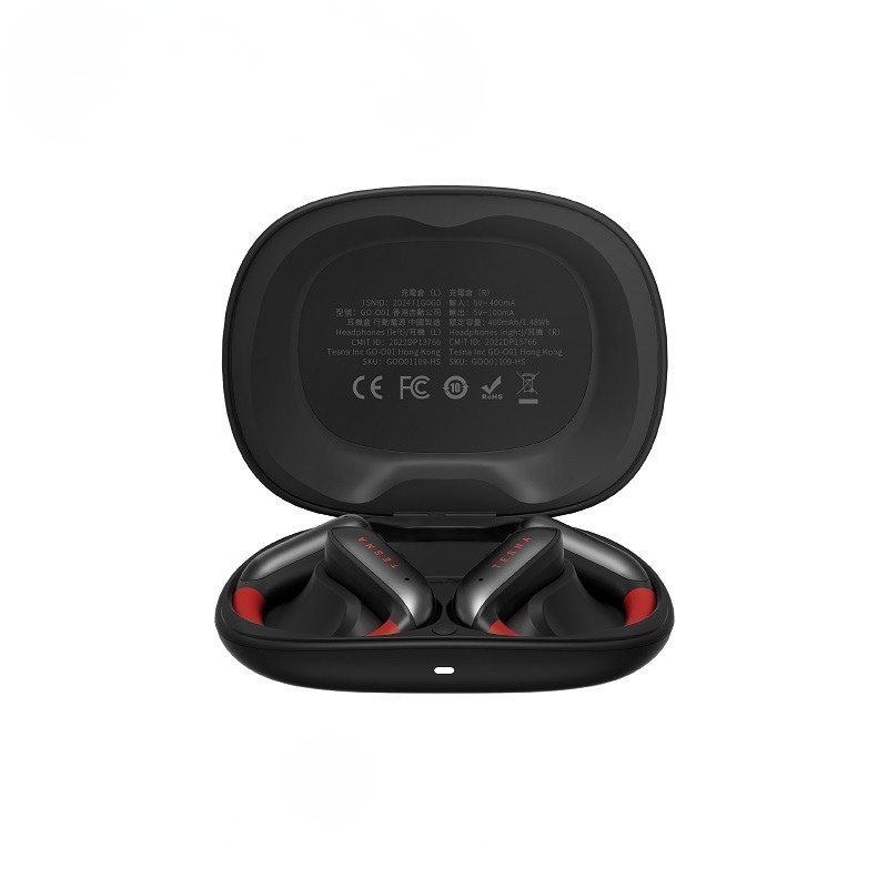 TESNA Ola 1 OWS Open Sport Bluetooth Earphones (Midnight Black)