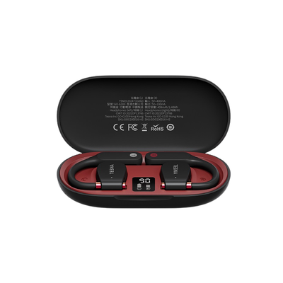 TESNA GOG100 OWS Open Sport Bluetooth Earphones (Bordeaux Red Bicolor)