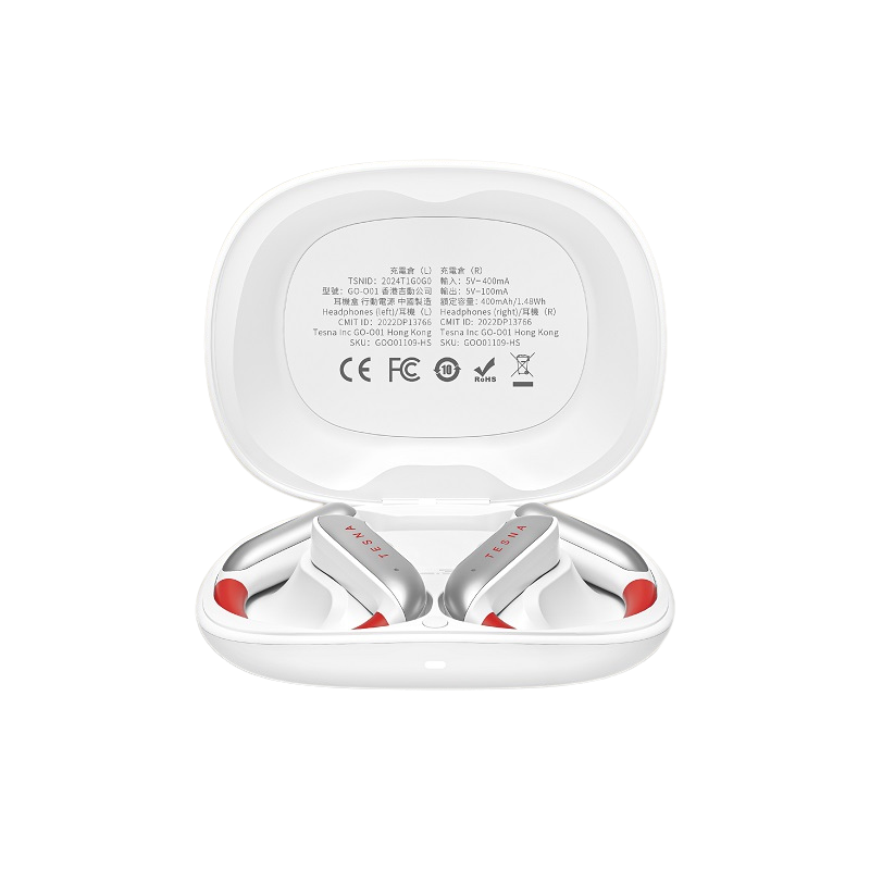 TESNA Ola 1 OWS Open Sport Bluetooth Earphones (Sky White)
