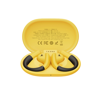 TESNA Premium Earbuds for sport and gym workouts in SA in Canary Yellow