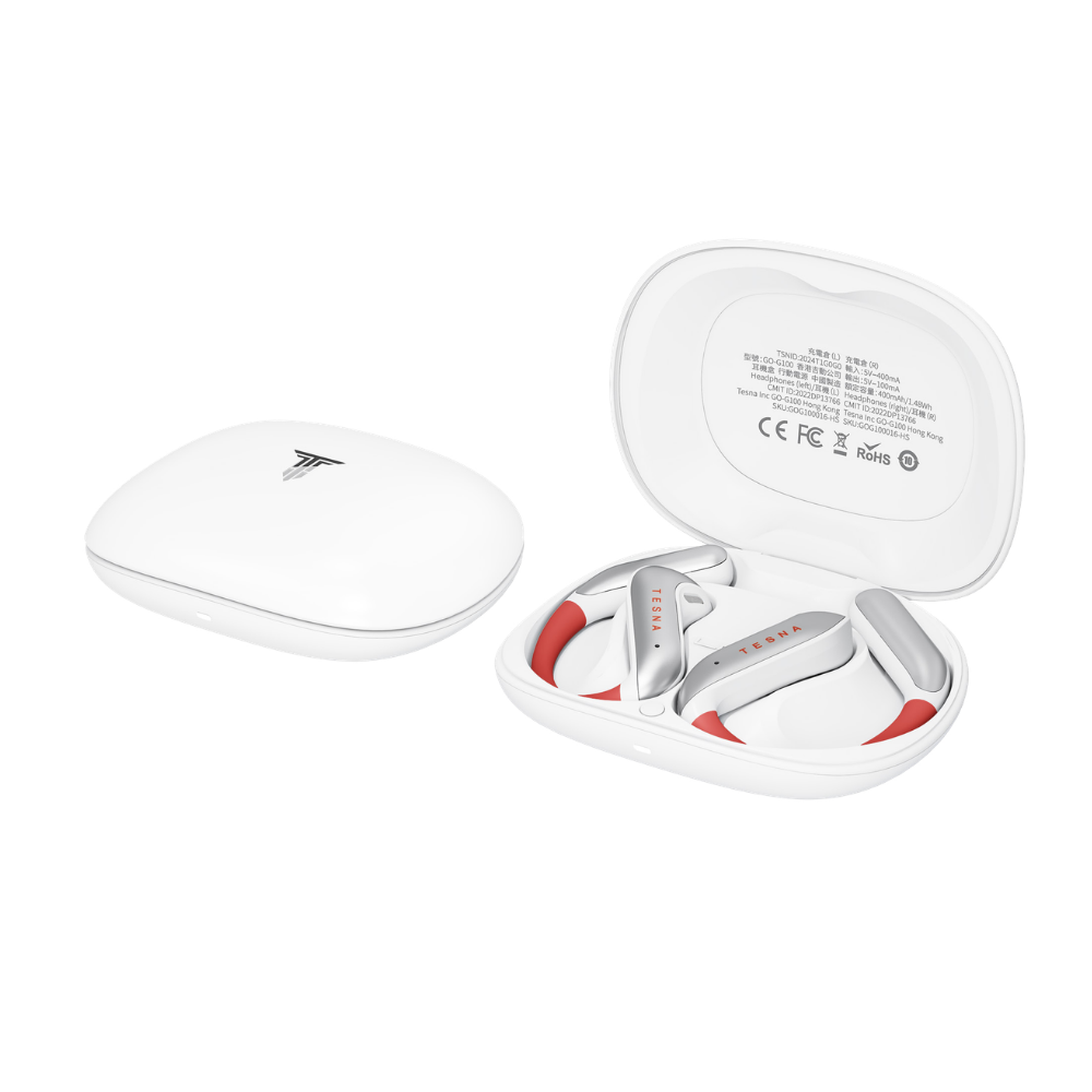 TESNA Ola 1 OWS Open Sport Bluetooth Earphones (Sky White)