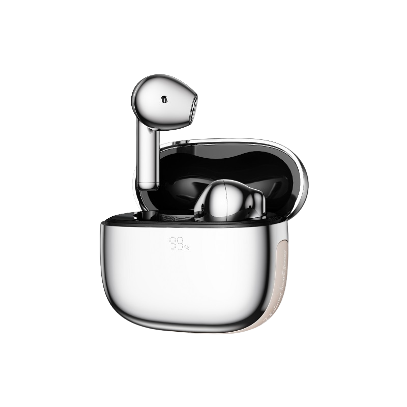 TESNA TWS In Ear Earphones for Professional Call and audio performance - Silver and Platinum