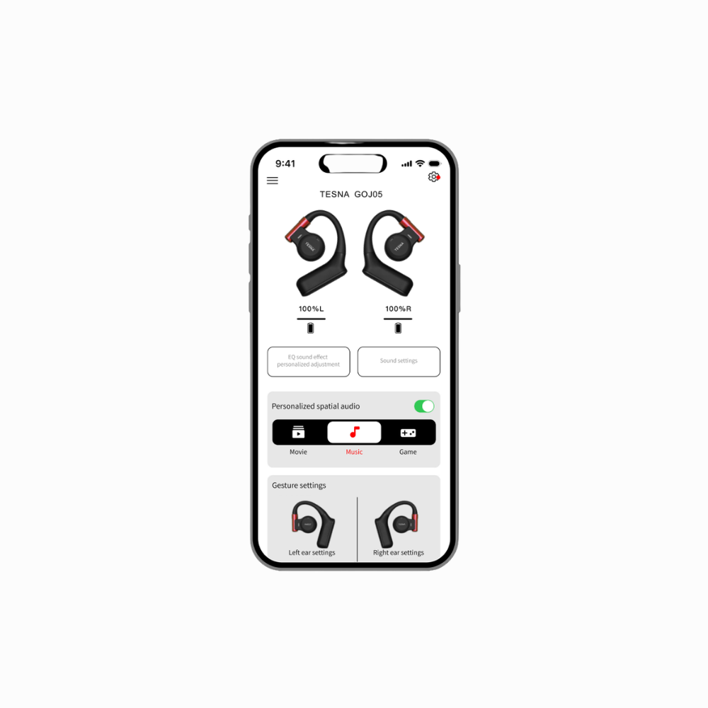 TESNA EQ App for Wireless Audio Control